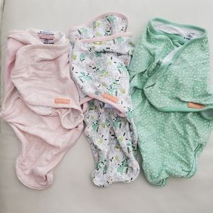 Swaddle Me Sleep velcro swaddles (3) sm/med